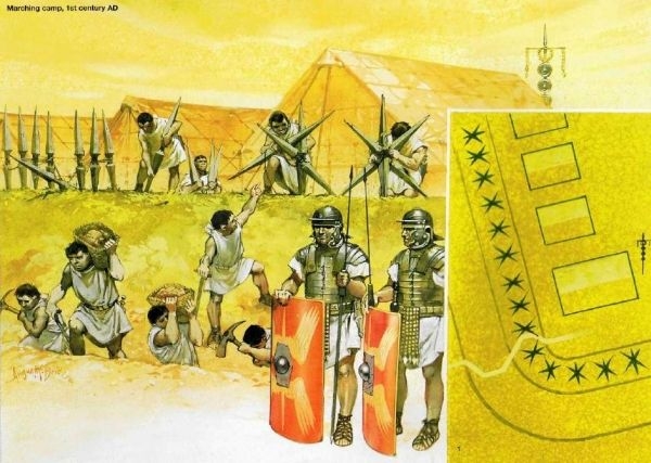 Rzym starożytny - wojsko rzymskie - obrazy - timthumb.php.jpg 14. Budowa obozu.jpg