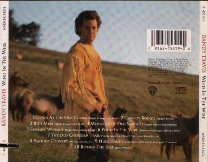 Randy Travis - Wind In The Wire - 1993 - Randy Travis - Wind In The Wire - back.jpg