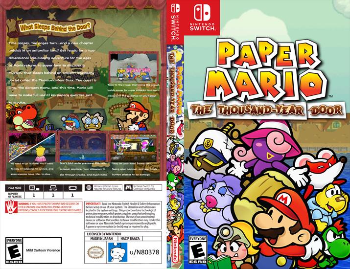  Cover Nintendo Switch - Paper Mario The Thousand Yea Door Nintendo Switch - Cover.png