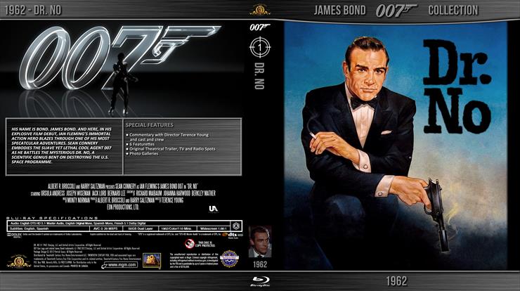 James Bond - 007 ... - James Bond I 007-01 Doktor No - Dr. No 1962.10.05 Blu-ray ENG.jpg