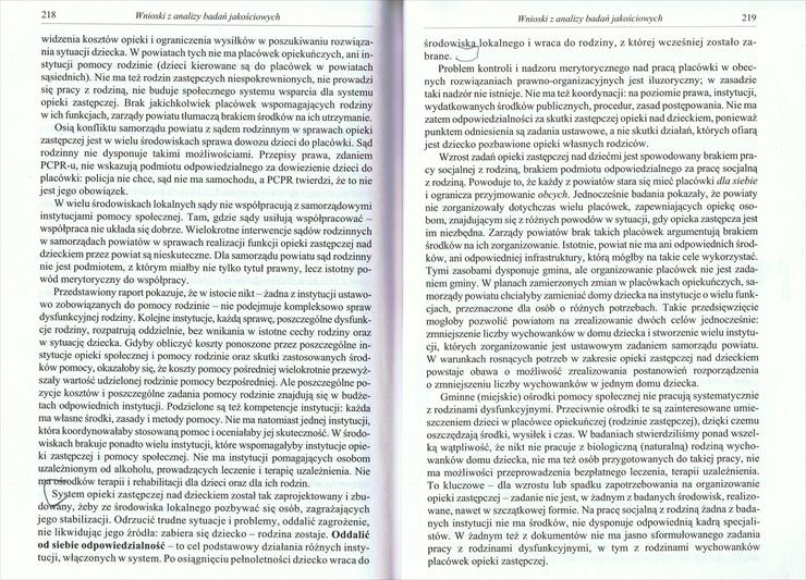 Hrynkiewicz - Odrzuceni. Analiza procesu umieszania dzieci w placówkach opieki - 218-219.jpg