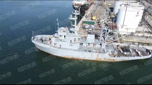Kutry - Ukrainian Navy P 186 Korets former sea tug MB-30 project 745, March 2022 zdj1.png