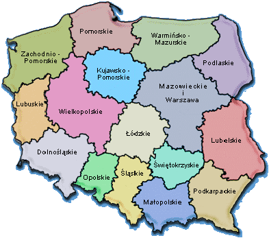 Mapa Polski - polska_mapa4.gif