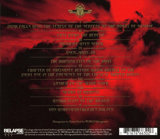 Nile - Annihilation of the Wicked 2005 - Nile - Annihilation Of The Wicked - Trasera.jpg