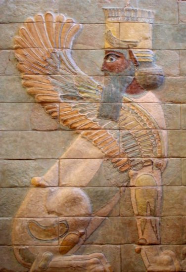 Persja, - obrazy - Sphinx_Darius_Louvre.jpg