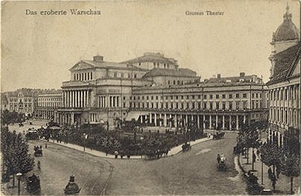 archiwa fotografia miasta polskie Warszawa - Teatr Wielki 1916 rok.jpg