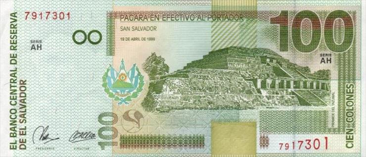 Salwador - ElSalvadorP157-100Colones-1999-donatedrrg_f.jpg