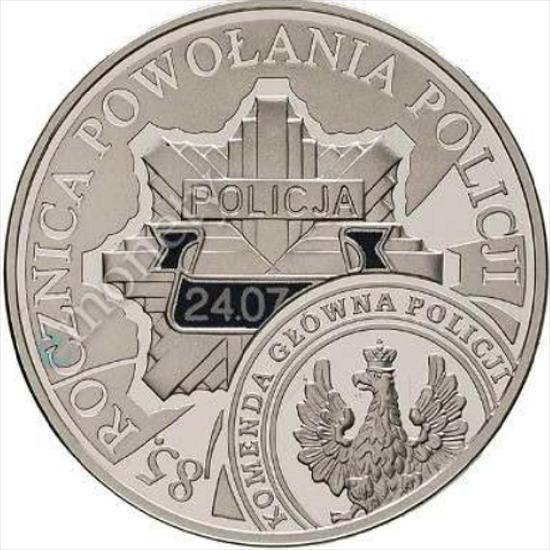 Monety Okolicznościowe 10 i 20 zł Srebrne Ag - 2004 - 85-lecie Policji.JPG