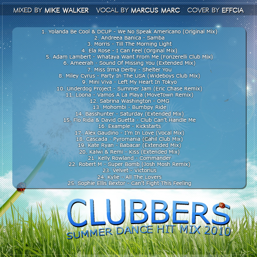 Clubbers Summer Dance Hit Mix 2010 - summer-back.jpg