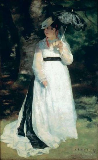 damą być  - Pierre Auguste Renoir Liz z parasolką, 1867.jpg
