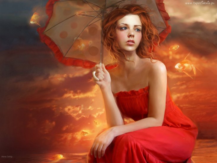 Kobiety fantasy - ruda_kobieta_parasol.jpg