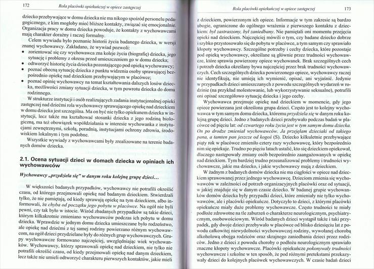 Hrynkiewicz - Odrzuceni. Analiza procesu umieszania dzieci w placówkach opieki - 172-173.jpg
