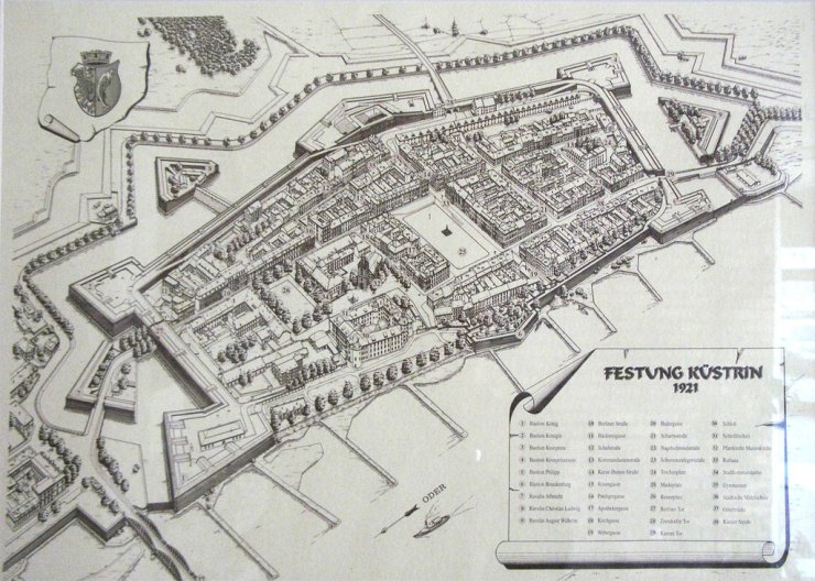 stare plany miast - Festung Kstrin in 1921.jpg