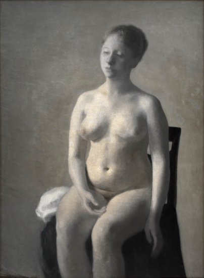 Statens Museum for Kunst - Vilhelm Hammershi 1864-1916 - Seated Female Nude. 1889.jpeg