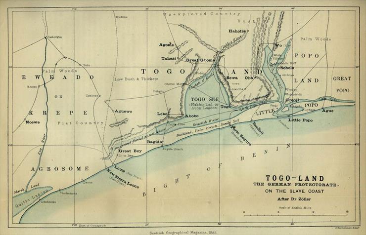 Stare mapy z różnych cześci świata - XIX i XX wiek - togo land 1885.jpg