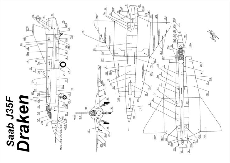 FM 093 - Saab J 35 Draken lub Saab 35 szwedzki samolot myśliwski produkowany w latach 19551974 A3 - 03.jpg