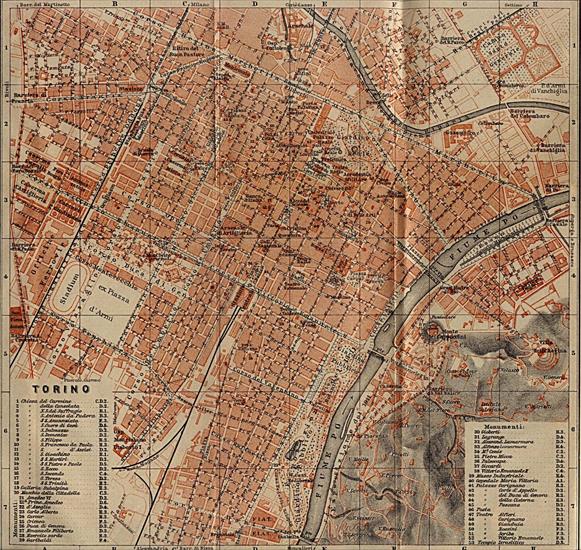 Stare mapy z różnych cześci świata - XIX i XX wiek - torino 1913.jpg