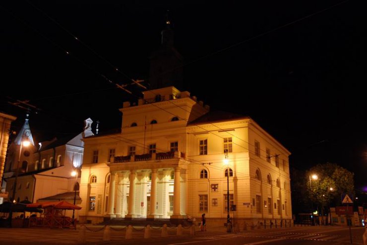 Lublin nocą - Lubelski Ratusz nocą.jpg