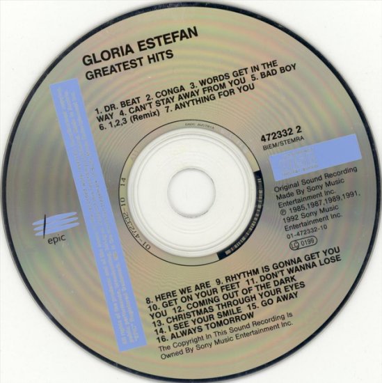 Gloria Estefan - Greatest Hits - 1992 - AllCDCovers_gloria_estefan_greatest_hits_volume_1_1992_retail_cd-cd.jpg