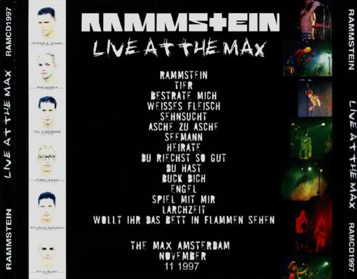 RAMMSTEIN - Live At The Max Amsterdam,Holland -1997 - Back.jpg