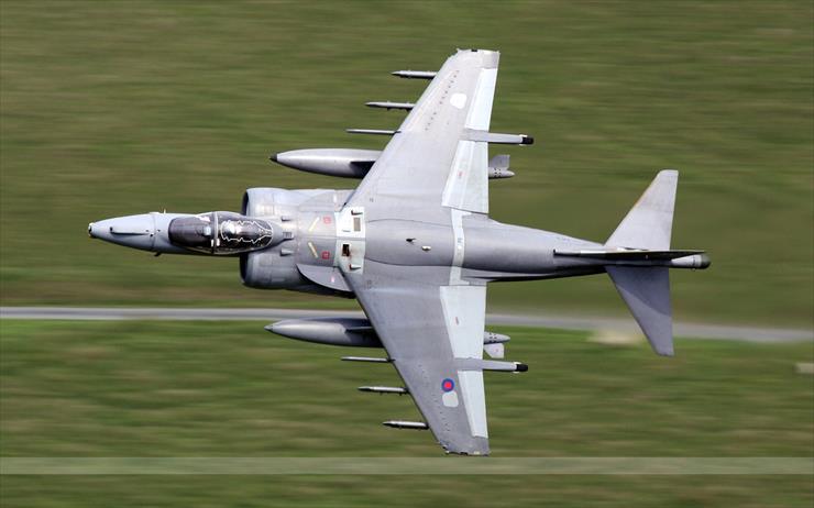 Harrier II  amerykańsko-brytyjski samolot rozpoznawczy i bliskiego wsparcia - Harrier GR.5 z RAF 2.jpg