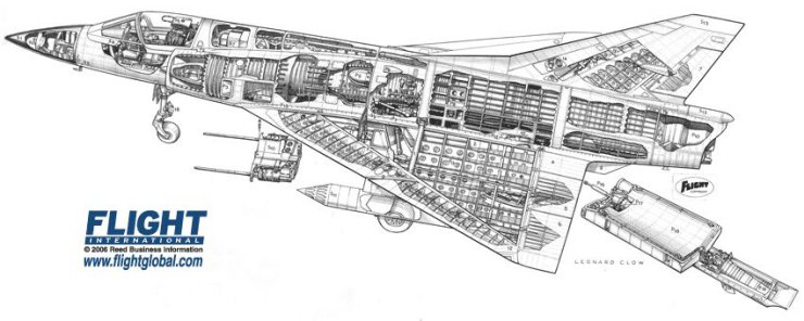 Lotnictwo rysunki - Dassault Mirage III.jpg