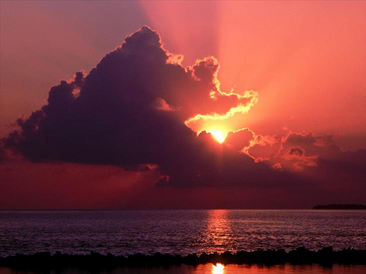 Zachód słońca - Waning Rays, Florida - 1600x1200 - ID 25289.jpg